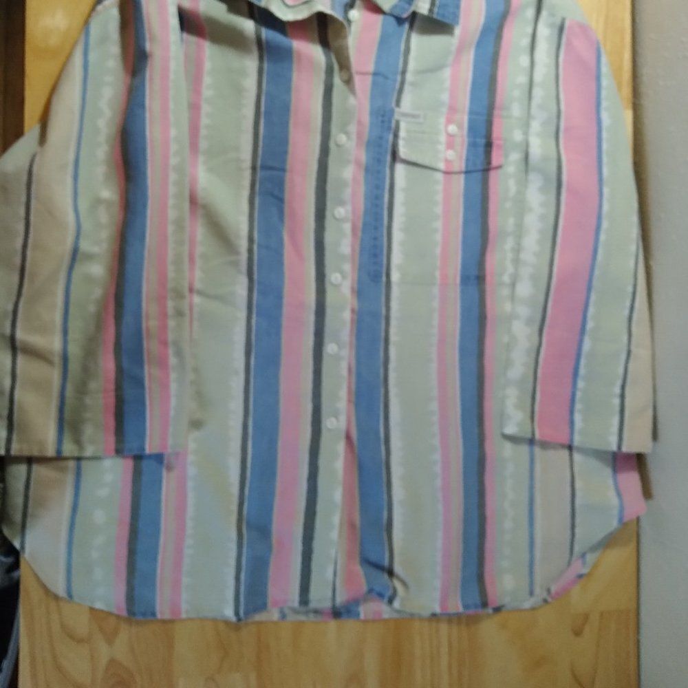 Vintage Cabrais Striped Button Down Shirt - Picture 2 of 8